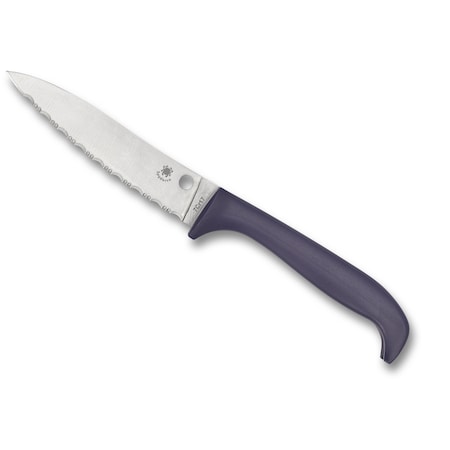 Spyderco 2024 Spyderco Counter Puppy Serrated Purple SPY-K20SPR
